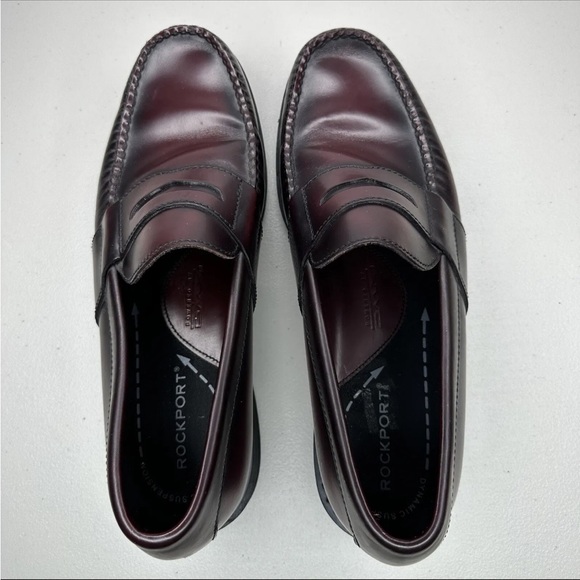Rockport DMX Penny Loafer Mens 10.5 M Burgundy Leather Slip On Shoes APM 1134E main image 3